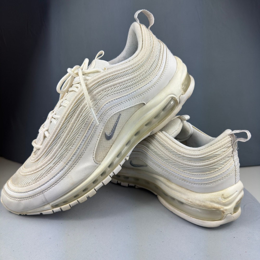 Nike Air Max 97 Triple White Mens Size 11.5 Running Shoes Sneaker 921826-101